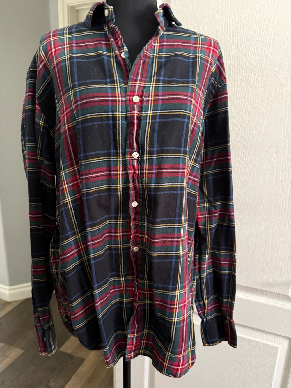 Polo by Ralph Lauren Red & Navy Plaid Button-Down Shirt
